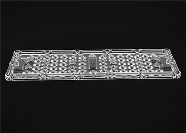 Type rectangulaire lentille 64 de lumière de LED dans 1 angle d'éclairage du degré 80*150 avec le radiateur